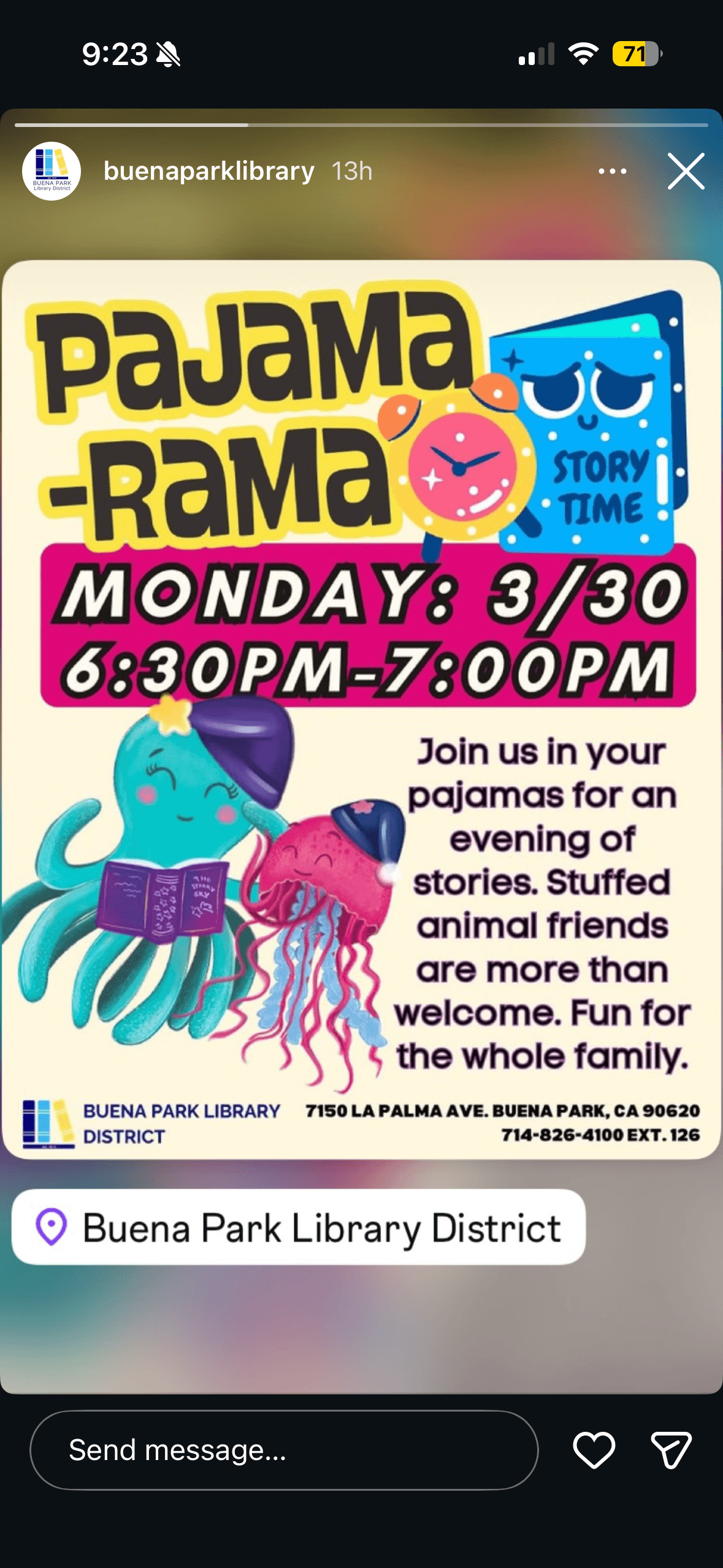 Pajama-Rama Story Time