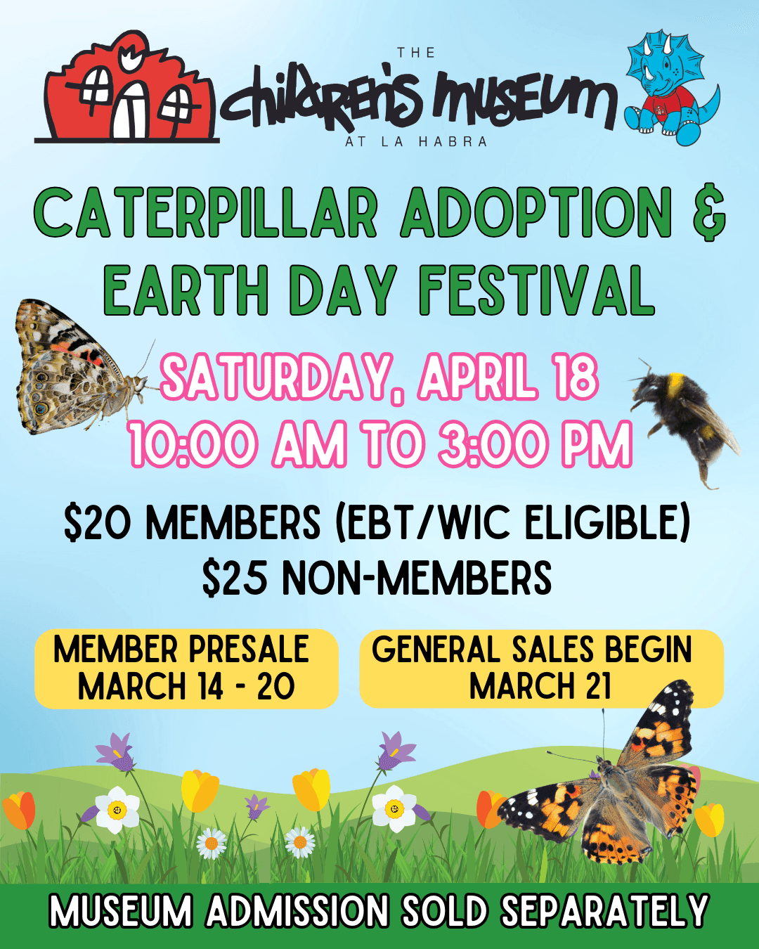 Caterpillar Adoption & Earth Day Festival